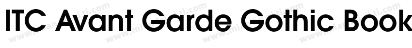 ITC Avant Garde Gothic Book BT Requ字体转换